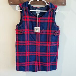 NWT Busy Bees Jack Shortall Navy Plaid 4T